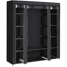 Songmics Stoffschrank, LSF03H schwarz 150,0 x 45,0 x 175,0 cm, 1 St.