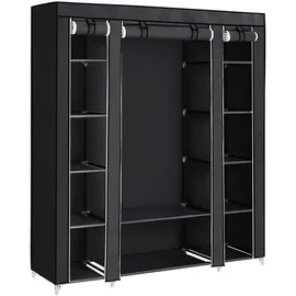 Songmics Stoffschrank, LSF03H schwarz 150,0 x 45,0 x 175,0 cm, 1 St.