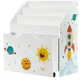 Songmics Kinderregal Teza 62,5 x 29,5 x 70,0 cm weiß
