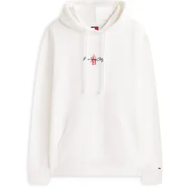 Tommy Hilfiger TJM REGULAR SIGN BACKPRINT Kapuzensweatshirt Herren Weiß XXL