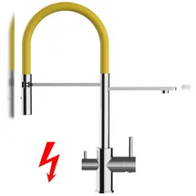 VIZIO Niederdruck 3 Wege Wasserhahn Einhebelmischer Gelb