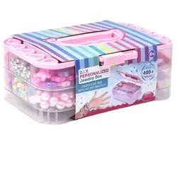 Set zur Herstellung einzigartiger Schmuckstücke - rosa, 400 Stück