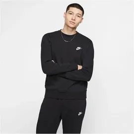 Nike Sportswear Club Fleece Crew Sweatshirt Herren 010 - black/white L/T