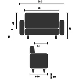 hjh living Loungesessel THASSOS Stoff