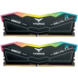TEAM GROUP TeamGroup T-Force DELTA RGB schwarz DIMM Kit 32GB, DDR5-6000, CL38-38-38-78, on-die ECC (FF3D532G6000HC38ADC01)