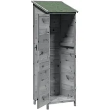 vidaXL Gartenhaus 0,60 x 0,56 m Grau
