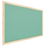 ALLboards Mint Pinnwand mit Holzrahmen 60x40cm Mint Korktafel