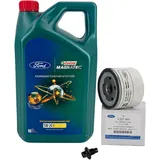 5L ORIGINAL Ford CASTROL Motoröl E 5W20 + Ölfilter Schraube FOCUS 4 1.0 EcoBoost