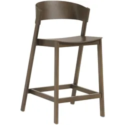 Muuto Cover Barhocker, höhe 65 cm, eiche dunkel gebeizt