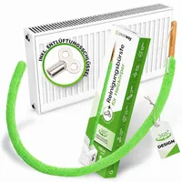 PEARWAY Heizungsbürste inkl. Entlüftungsschlüssel I Die ideale Vorbereitung für die Heizperiode I Heizkörperbürste lang I Heizkörper Reinigungsbürste Heizungsreinigungsbürste I Heizkörper reinigen