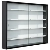 VCM Vitrine Comit 2 Glastüren hängend 0 x 0 x 0 cm Schwarz/Weiß