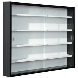 VCM Vitrine Comit 2 Glastüren hängend 0 x 0 x 0 cm Schwarz/Weiß