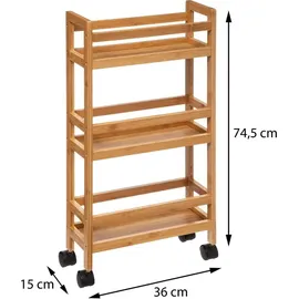 Five Schmaler Bambuswagen mit Rollen