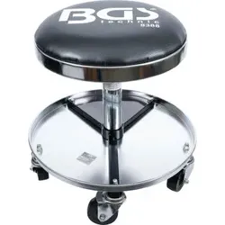 BGS Werkstatt-Arbeitssitz mit 5 Rollen 8388, Ø 360 mm