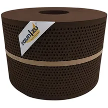 zaunzu® Sichtschutzstreifen 50 m 19 x 0,1 cm Braun Kunststoff