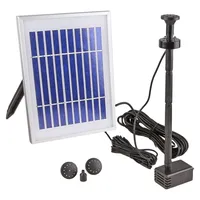 CLGarden NKASP4 Solar Springbrunnen Pumpe mit Akku LED für Garten Teich Brunnen