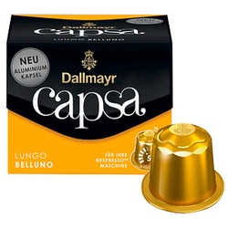 Dallmayr Capsa LUNGO BELLUNO Kaffeekapseln Arabicabohnen mild 10 Portionen