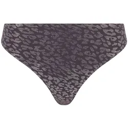 Chantelle Damen Tanga - Glitzer, Tanga, SoftStretch, nahtlos, unsichtbar, Einheitsgröße Schwarz (Ink Shimmer) One Size