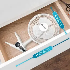 Pro Breeze Mini Ventilator 20 cm Tischventilator Weiß
