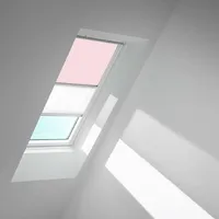 VELUX Verdunkelungsrollo Duo DFD Kids Rosa Sterne, 4659, SK06, Aluminiumschiene,GGU,Manuell,VELUX