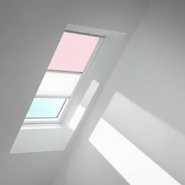 VELUX Verdunkelungsrollo Duo DFD Kids Rosa Sterne, 4659, SK06, Aluminiumschiene,GGU,Manuell,VELUX