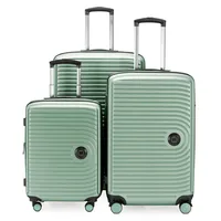 HAUPTSTADTKOFFER Mitte - 3er Kofferset - Handgepäckskoffer 55 cm, mittelgroßer Koffer 68 cm + großer Reisekoffer 77 cm, Hartschale ABS, TSA, Mint