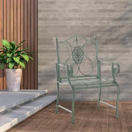 CLP Gartenstuhl Punjab Gartensessel 62 x 62 x 94 cm antik-grün 2 St.