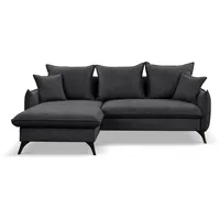 WERK2 Ecksofa »Modica L-Form«, Minimalistisches Ecksofa mit Schlaffunktion & Bettkasten, grau