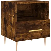 vidaXL Nachtschrank 2 Stk. Räuchereiche 40 x 35 x 47,5 cm Braun