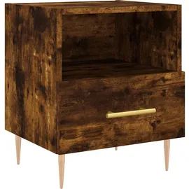 vidaXL Nachtschrank 2 Stk. Räuchereiche 40 x 35 x 47,5 cm Braun