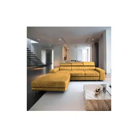masseno Ecksofa NOTO L-S gelb ¦ Maße (cm): B: 267 H: 89