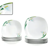 Mambocat White Calla Tafelservice 12-tlg. floral