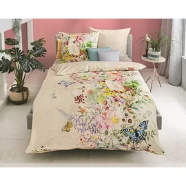 KAEPPEL Uni Mako-Satin champagner 135 x 200 cm + 80 x 80 cm