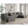 lisa design Stella Wohnlandschaft aus Cord 7-sitzer moderner Stil Dunkelgrau