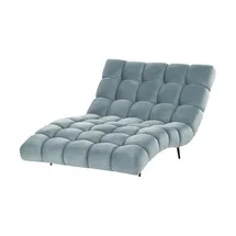 Switch Relaxliege Delphi Velours 120 x 84 x 168 cm Blau