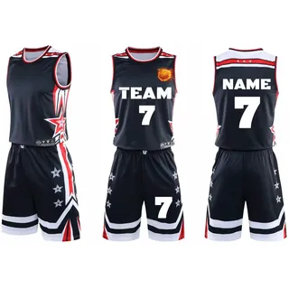 Benutzerdefiniert Basketball Kinder Trikot 2 Stücke, Jungen Basketball Trikot Kinder Jeder Name Nummer Team Logo, Personalisierte Mode Basketball Kleidung Männer