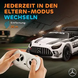 aiyaplay Kinder Elektroauto Mercedes-AMG 12V Weiß (1-tlg)