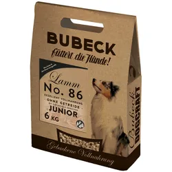Bubeck Nr. 86 Junior Lammfleisch mit Kartoffel und Bierhefe Hundetrockenfutter 6 Kilogramm