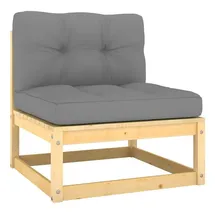 vidaXL Garten-Lounge-Set 2-tlg. grau
