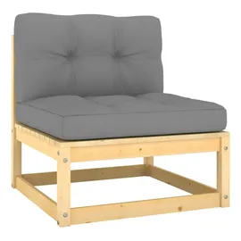 vidaXL Garten-Lounge-Set 2-tlg. grau