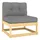 vidaXL Garten-Lounge-Set 2-tlg. grau