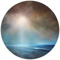 Wall-art K&L Wall Art Vliestapete »Runde Vliestapete«, Schmucker Meer