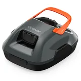 Gosvor Poolroboter Akku, 6600 LPH Effiziente Reinigung mit 90 Min Laufzeit, 3,4 KG Leicht Bodensauger, Einfach zu Bedienen & Warten, Poolsauger für Pools mit Flachem Boden bis zu 80m2, Orange