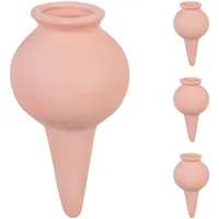 Relaxdays Tonkegel Bewässerung, 4er Set, Gießkugel für Zimmerpflanzen und