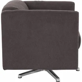 Home Affaire Sessel Bob Polyester 72 x 71 x 75 cm Braun drehbar mit Sternfuß