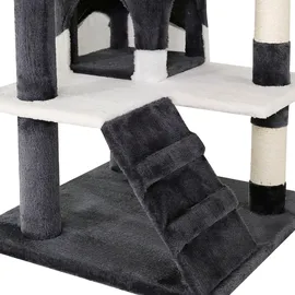 LIONTO Katzenkratzbaum 130 cm grau/weiß