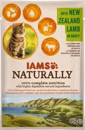 IAMS Naturally mit neuseeländischem Lammfleisch in Sauce 85g