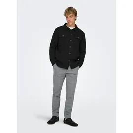 Only & Sons ONSMARK Slim Check Chino Hose Limestone 33 32