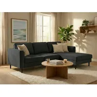 Home Affaire Eckcouch Cord 2-Sitzer Grau