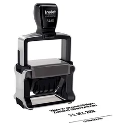 trodat Datumstempel mit Text, individualisierbar 5460 ohne Logo